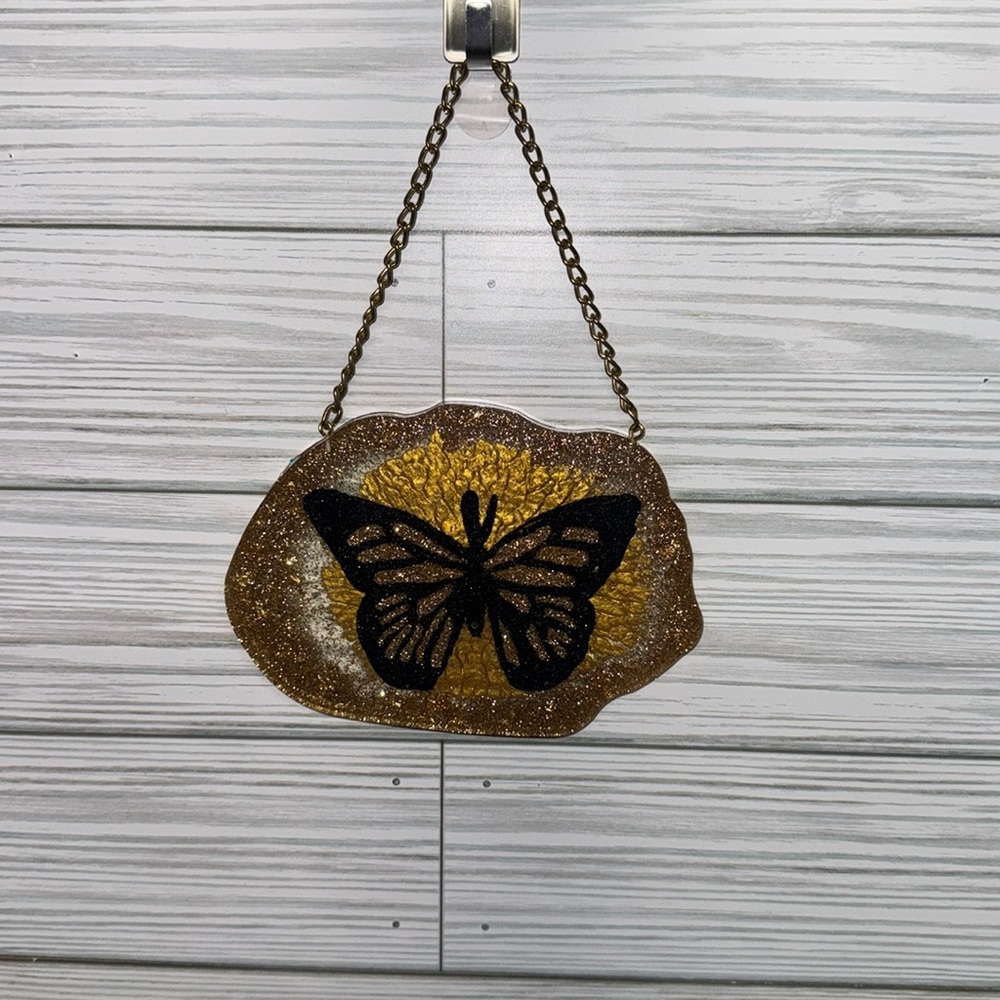 Gold Glitter Butterfly Wall Hanging- no. 2